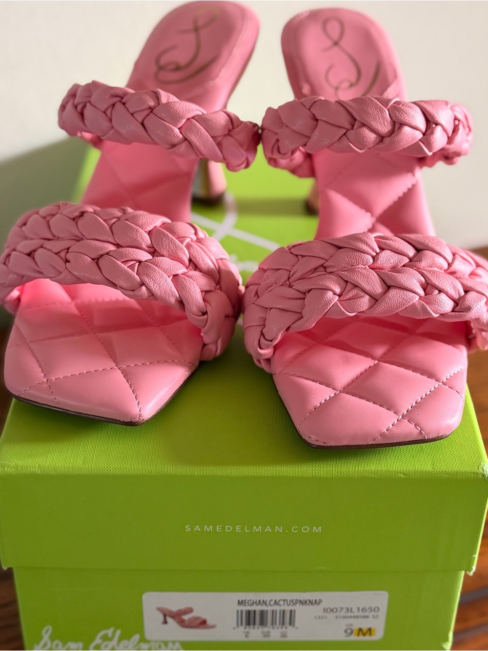 Sam Edelman Meghan Braided Mule Heels summer chic preppy coastal brunch NWT NIB - Picture 3 of 16